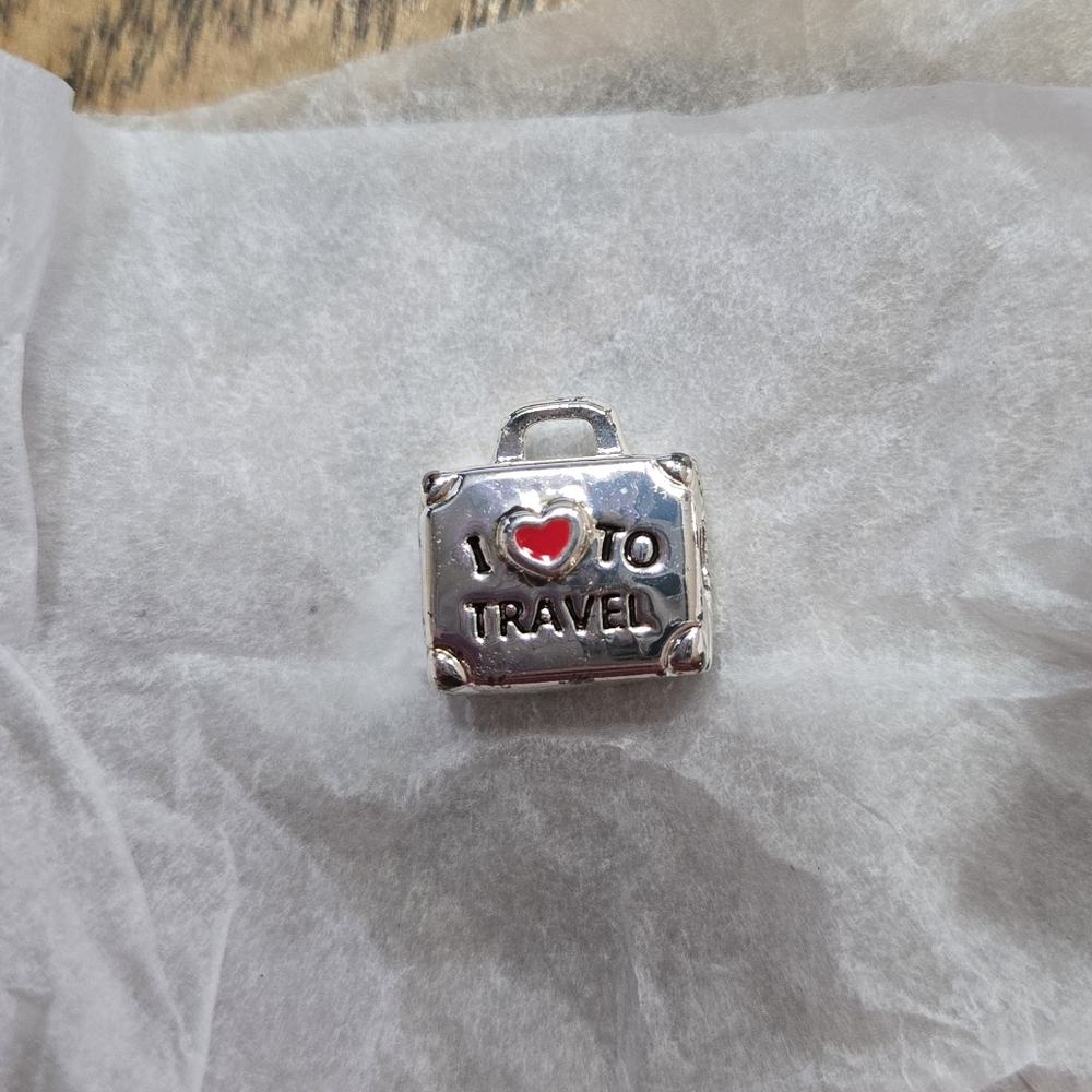 Avon Cherish Memories suitcase love to travel charm